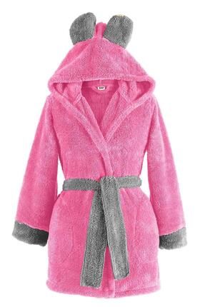 Fleece | Kapşonlu Wellsoft Peluş Sabahlık | Robdeşambr |  Bornoz Image 0