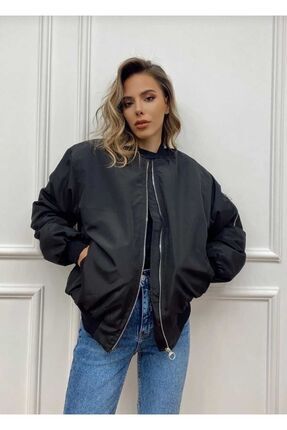 Unisex Bomber Oversize Ceket Image 0