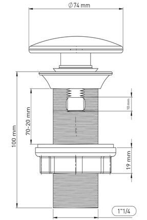 Klik Klak Paslanmaz Lavabo Sifon Seti Image 2
