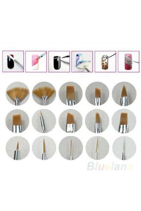 Tırnak Desen Fırçası 15 Li Image 3