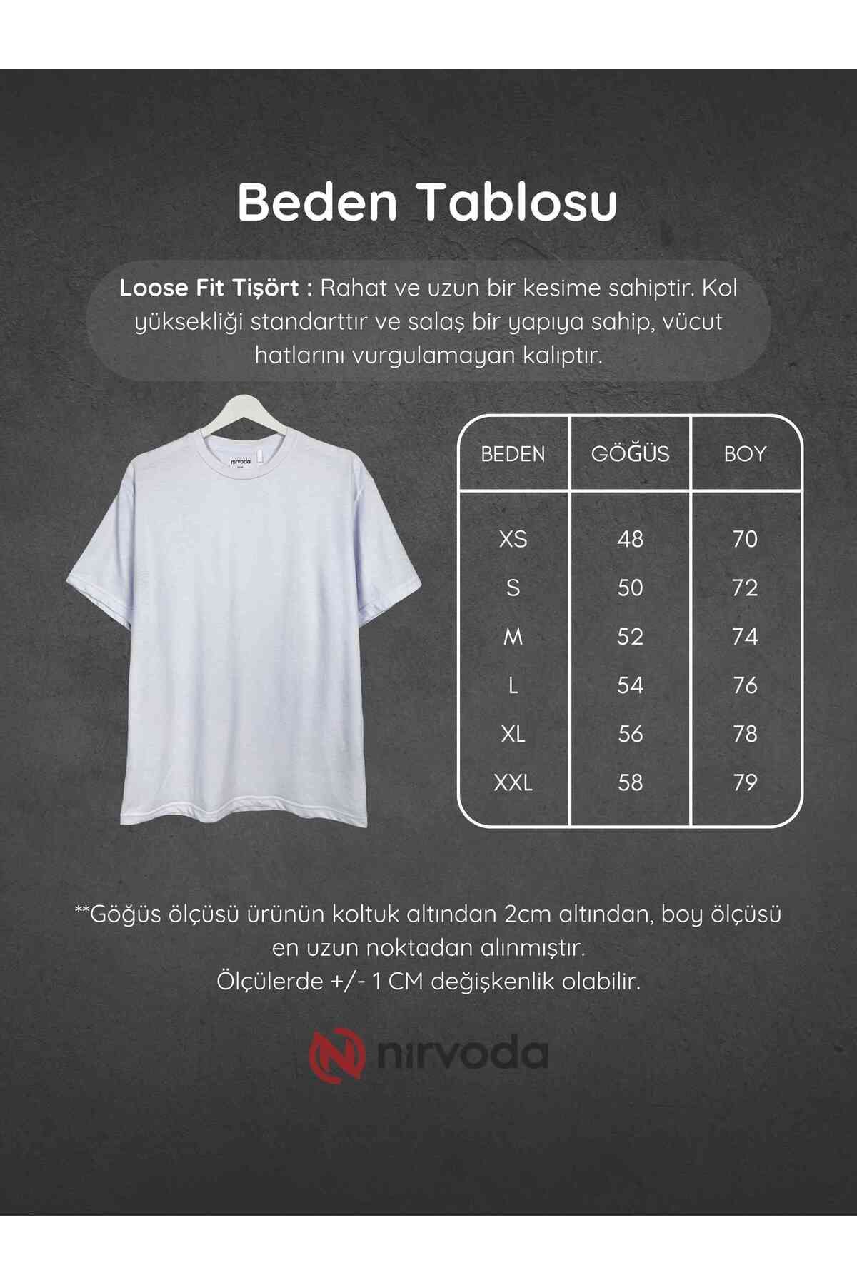 Anubis Mitoloji Baskılı Loose Fit Bisiklet Yaka Unisex Tişört