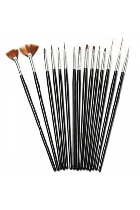 Tırnak Desen Fırçası 15 Li Image 2