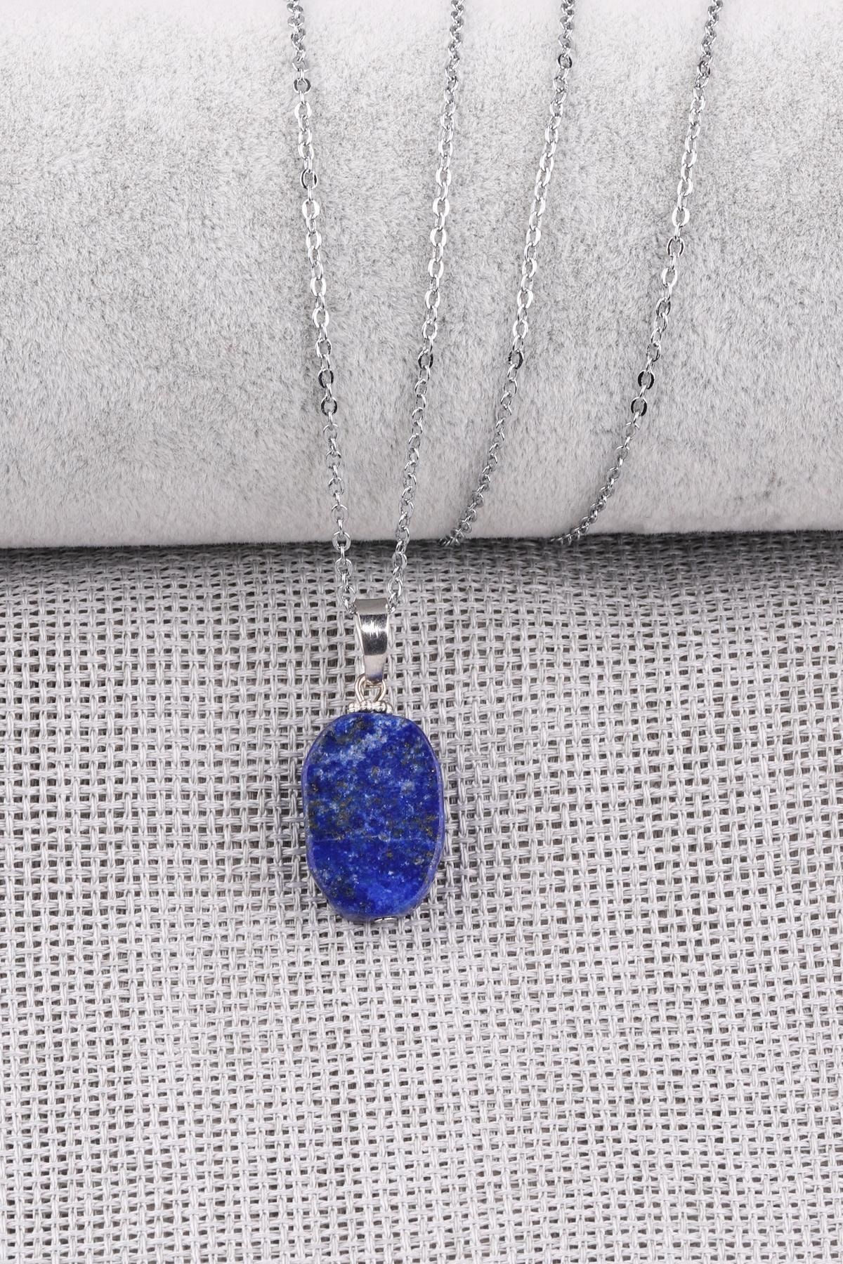 Alibaba Doğaltaş Lapis Lazuli Doğal Taş Kolye