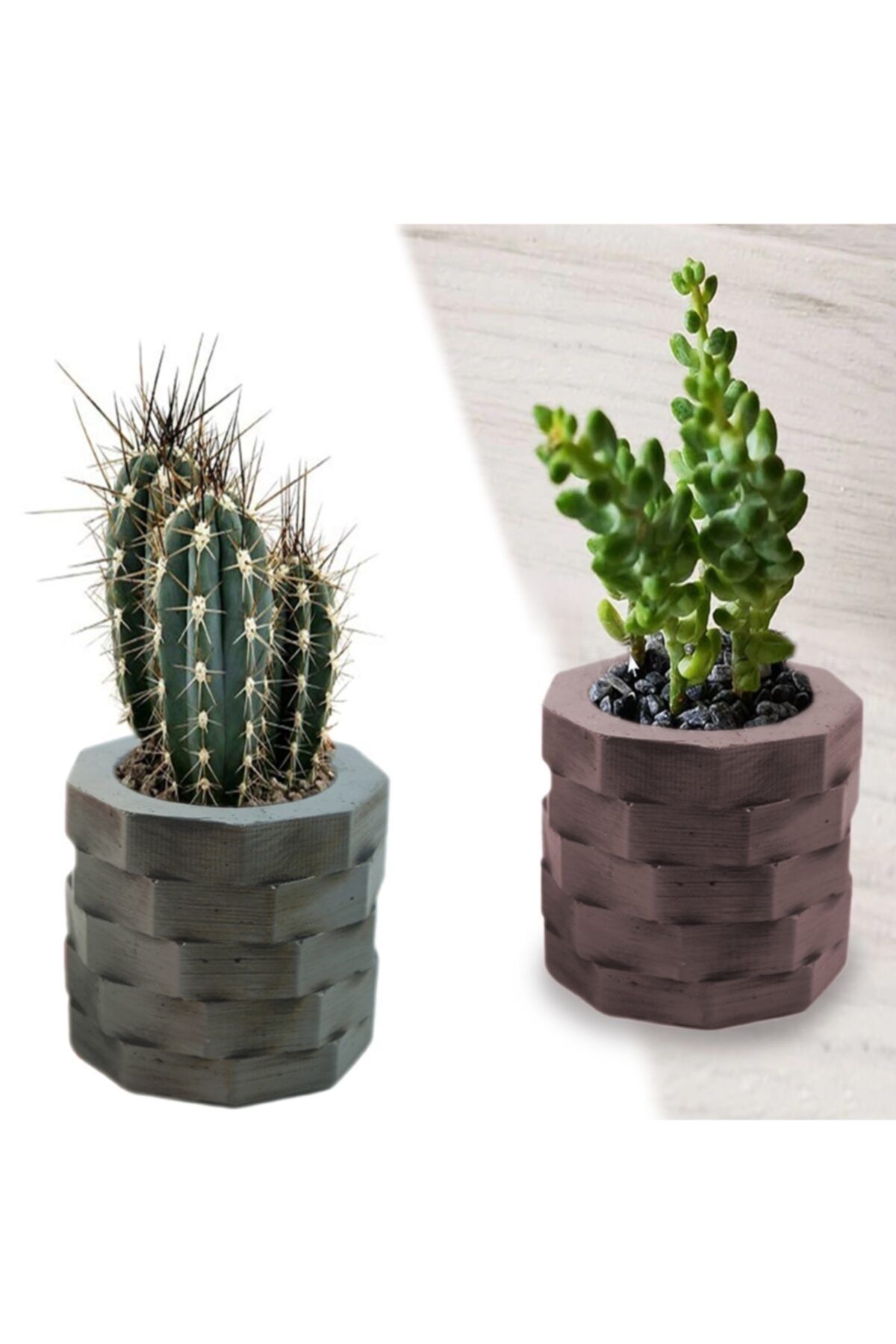 Hobizubi Beton Saksı Silikon Kalıp - 163