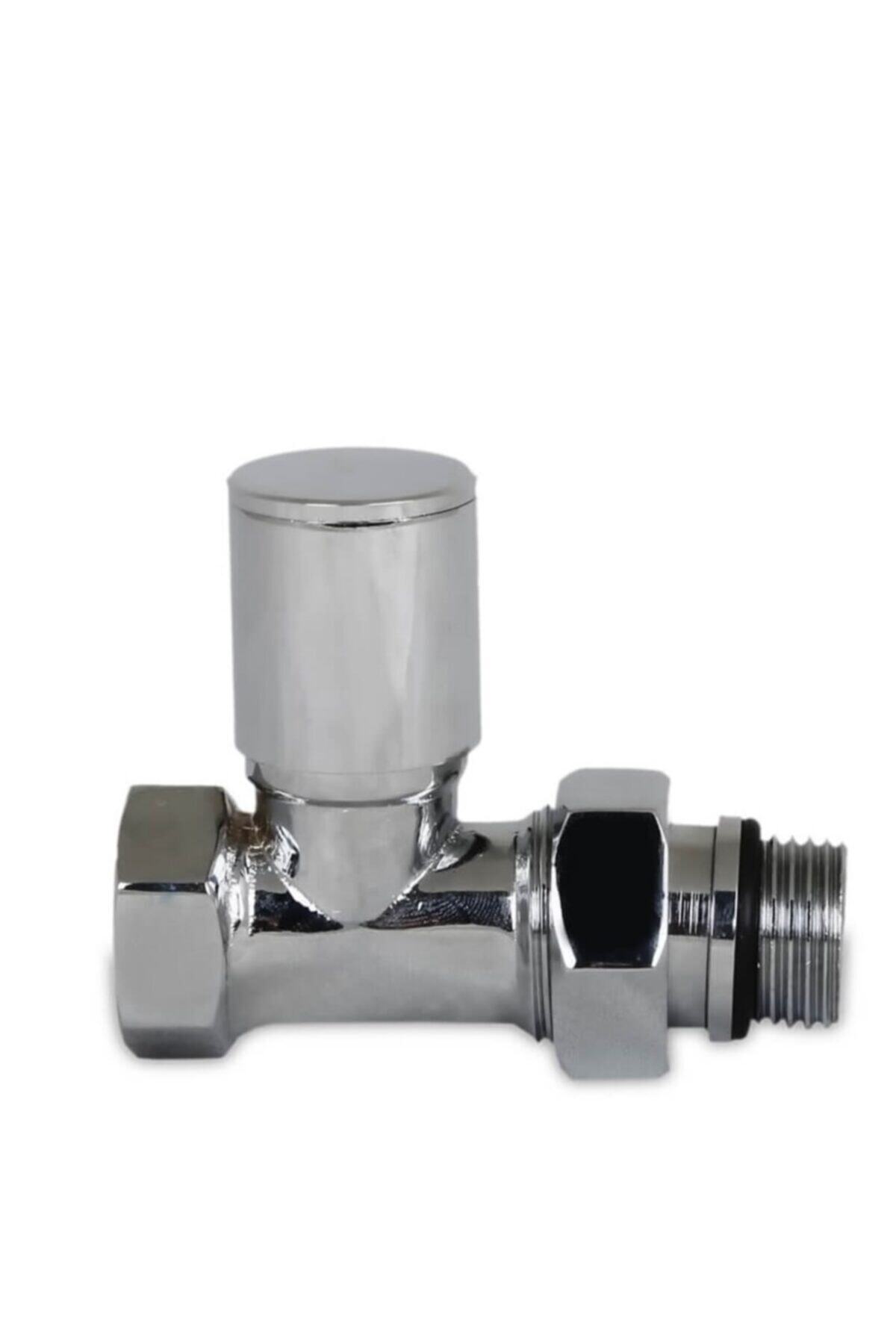 Radiva Radyatör Vanası 1/2'' Krom Düz (metal Volanlı)