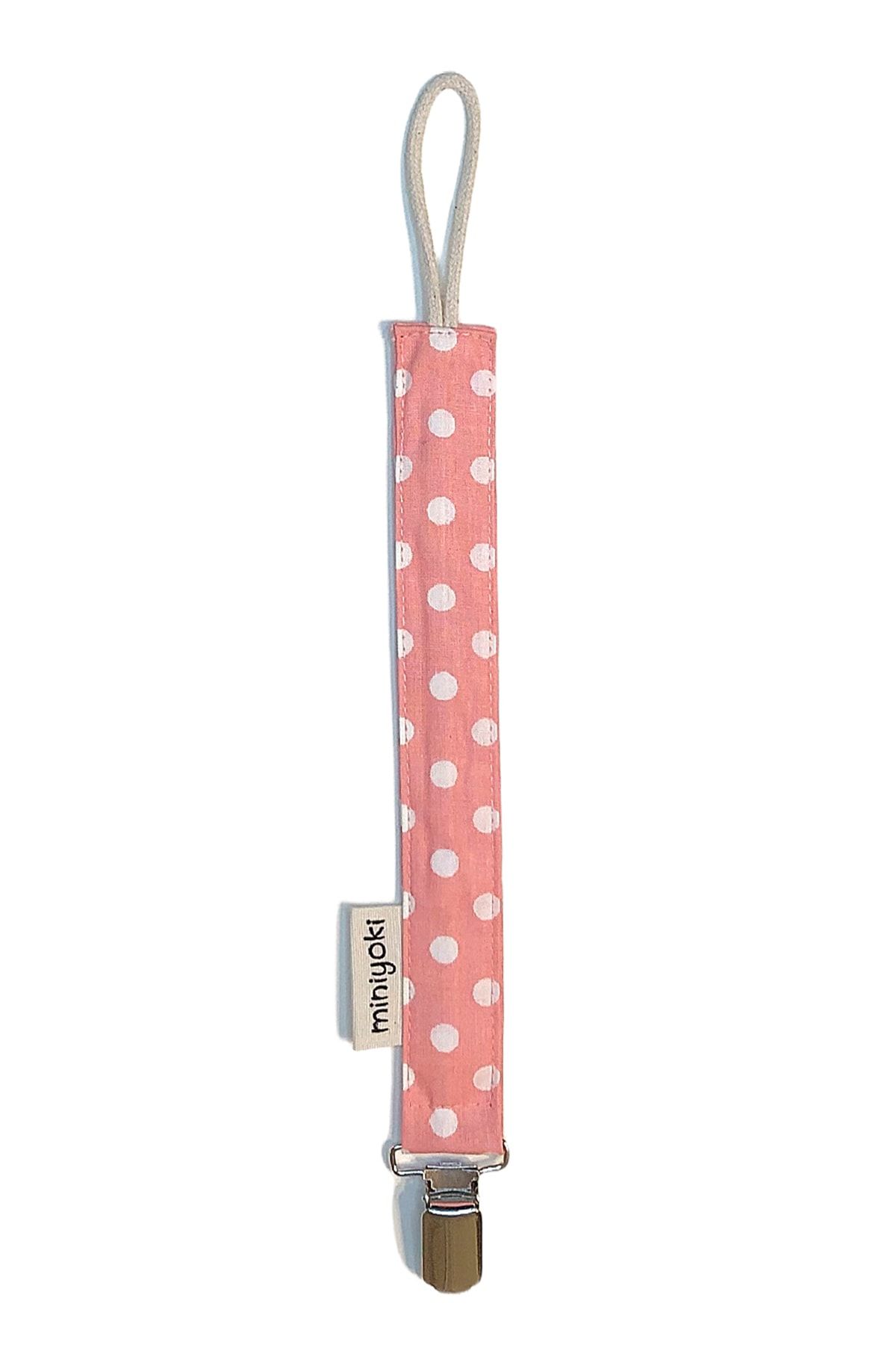 Miniyoki Pretty In Pink Pembe Emzik Askısı, Sertifikalı %100 Sağlıklı, Ince Bağcıklı