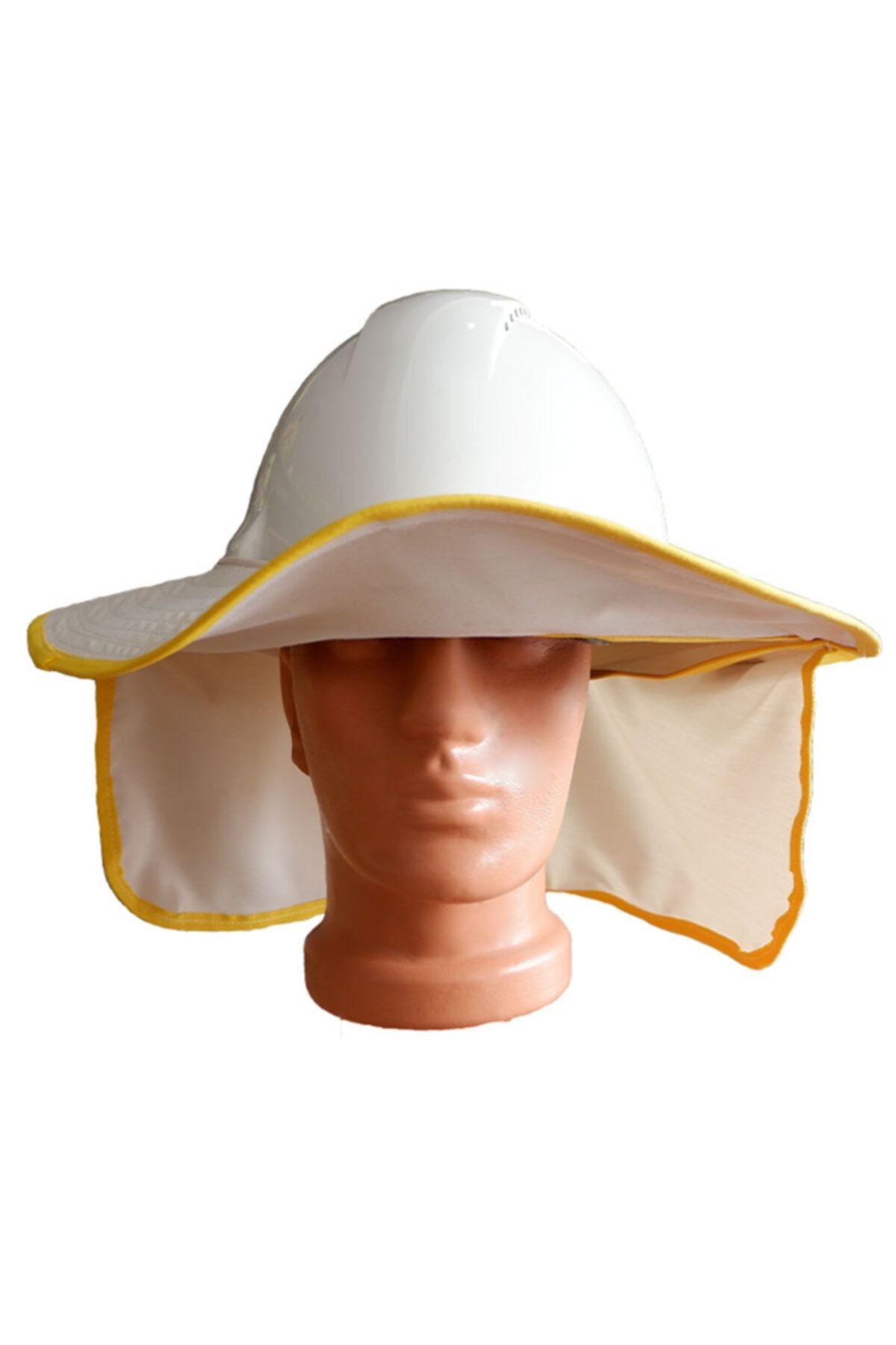 Hunsafety Baret Güneşliği Tam Kenarlı Baş Ve Boyun Korumalı Güneş Koruyuculuğu Siperlik Şapka