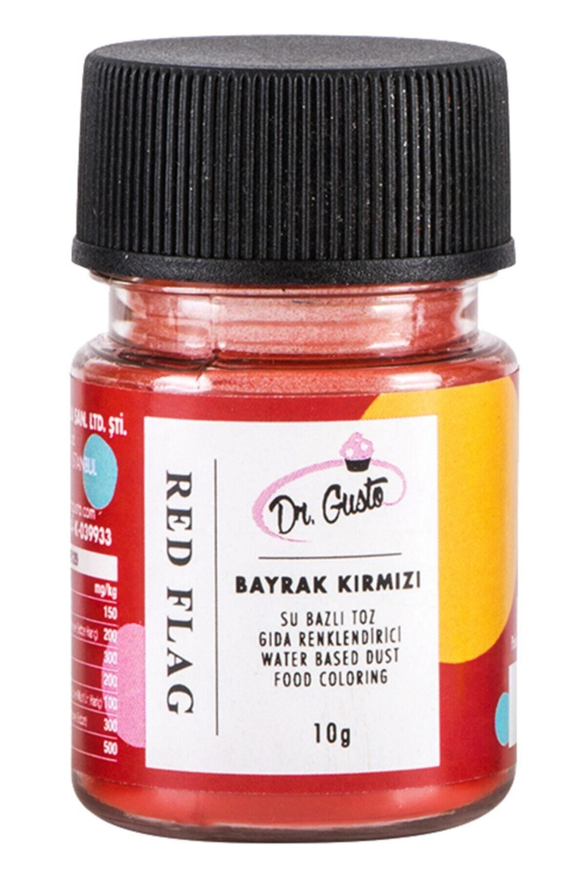 PASTRY PLANET Dr Gusto Su Bazlı Toz Boya Bayrak Kırmızı 10 Gr