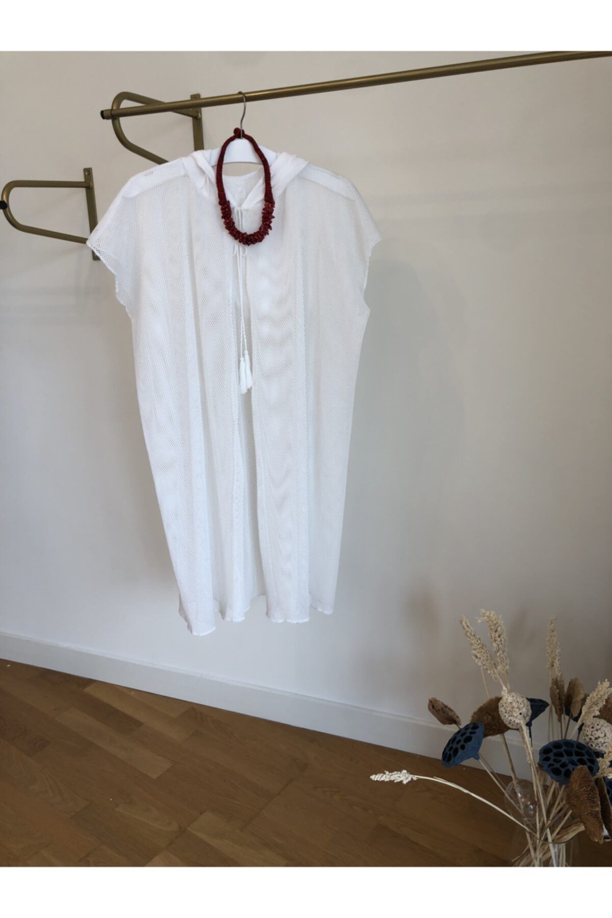 ZUA STYLE Beyaz File Kimono