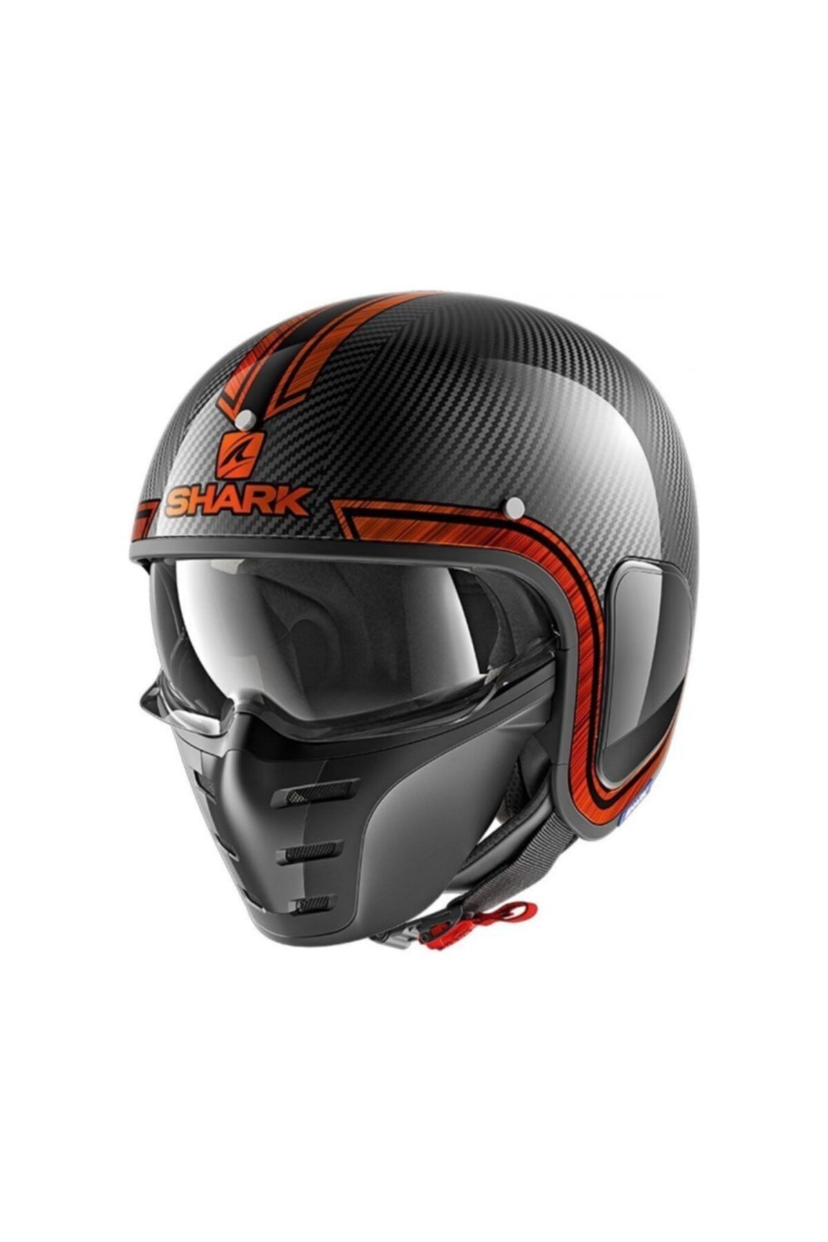 Shark S-drak Vınta Carbon Açık Kask -turuncu-