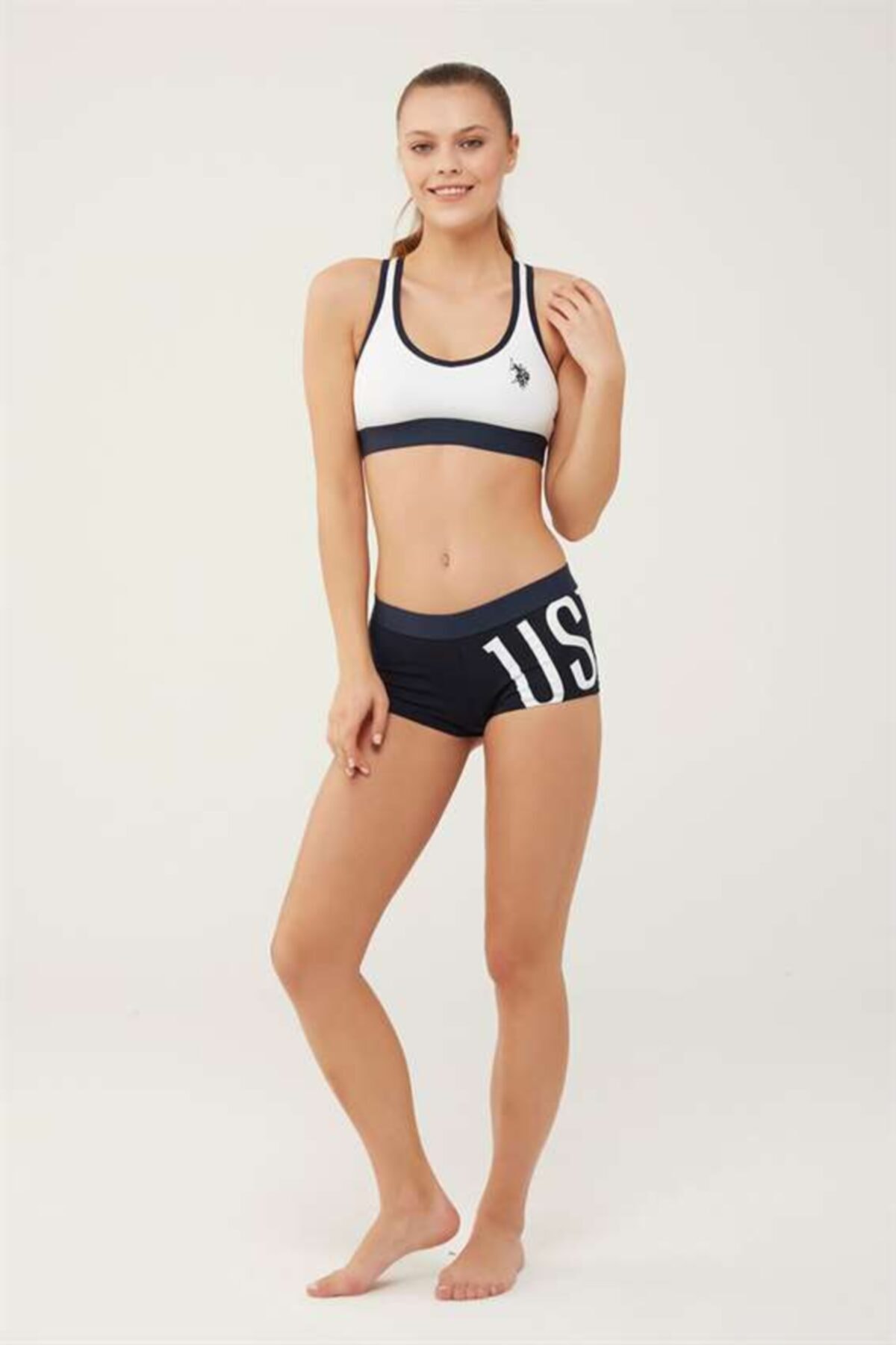 U.S. Polo Assn. U.s Polo Assn Beyaz Sporcu Büstiyer Takım