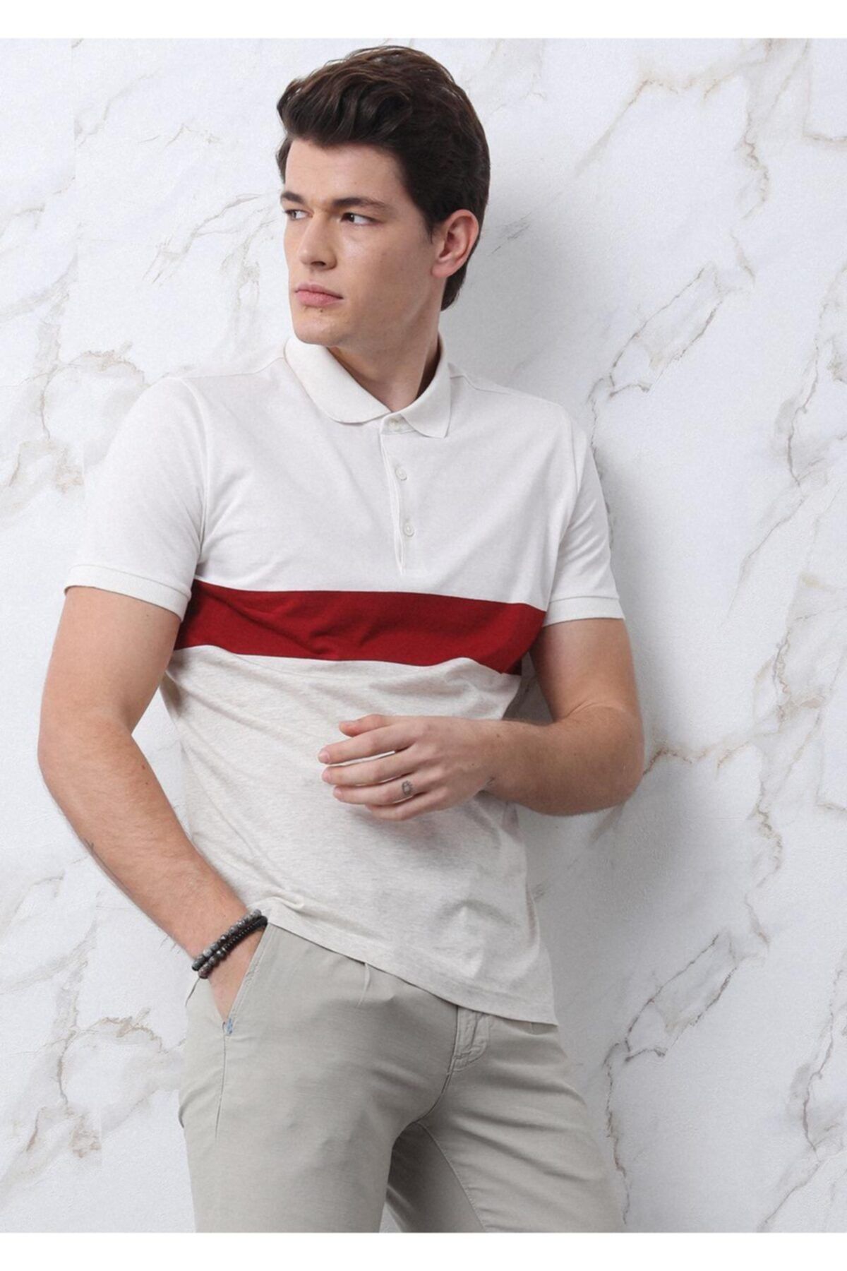 Ramsey Çizgili Örme T - Shirt