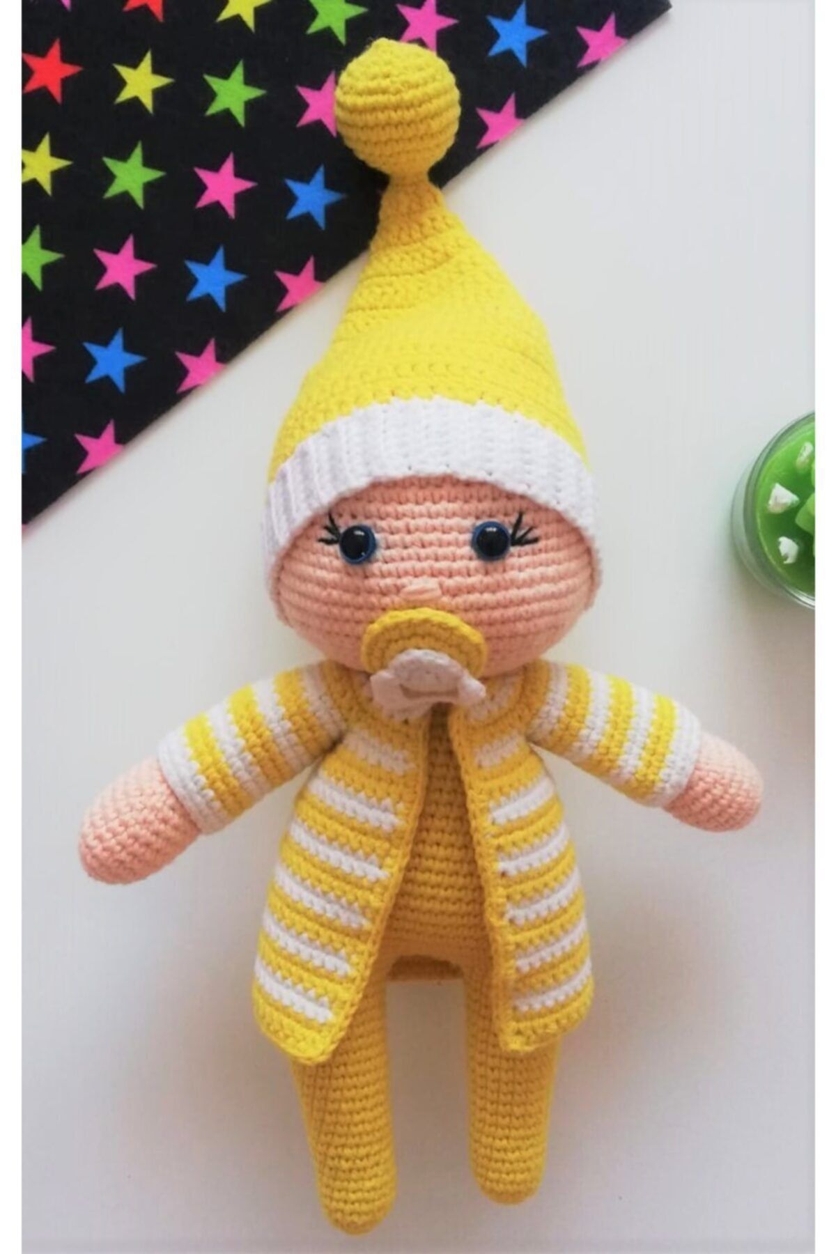 TOYSCİTY Şapkalıemzikli Bebek Organik Oyuncak