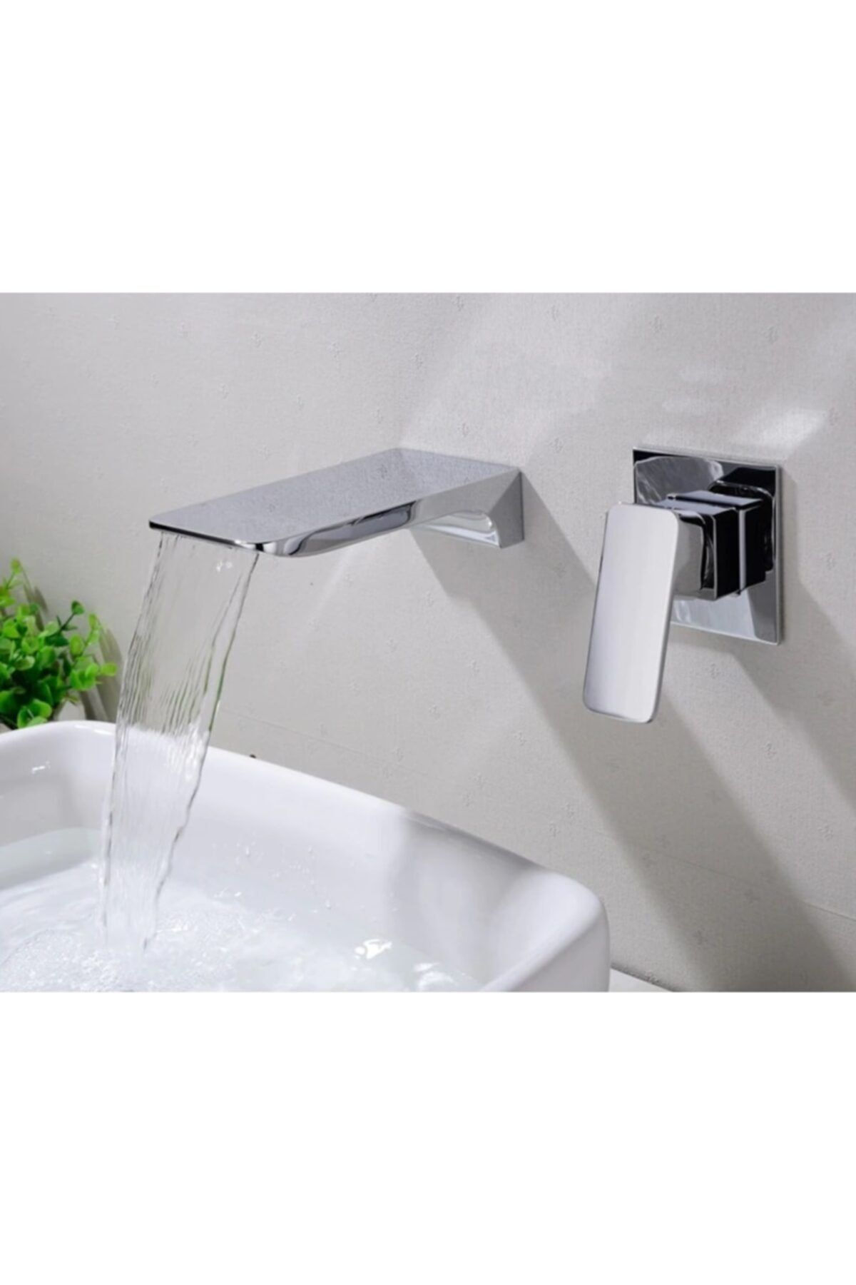OEM Banyo Lavabo Bataryası Ankastre Krom Şelale Set Yeni 5 Yıl Garantili Sıva Altı Dahil