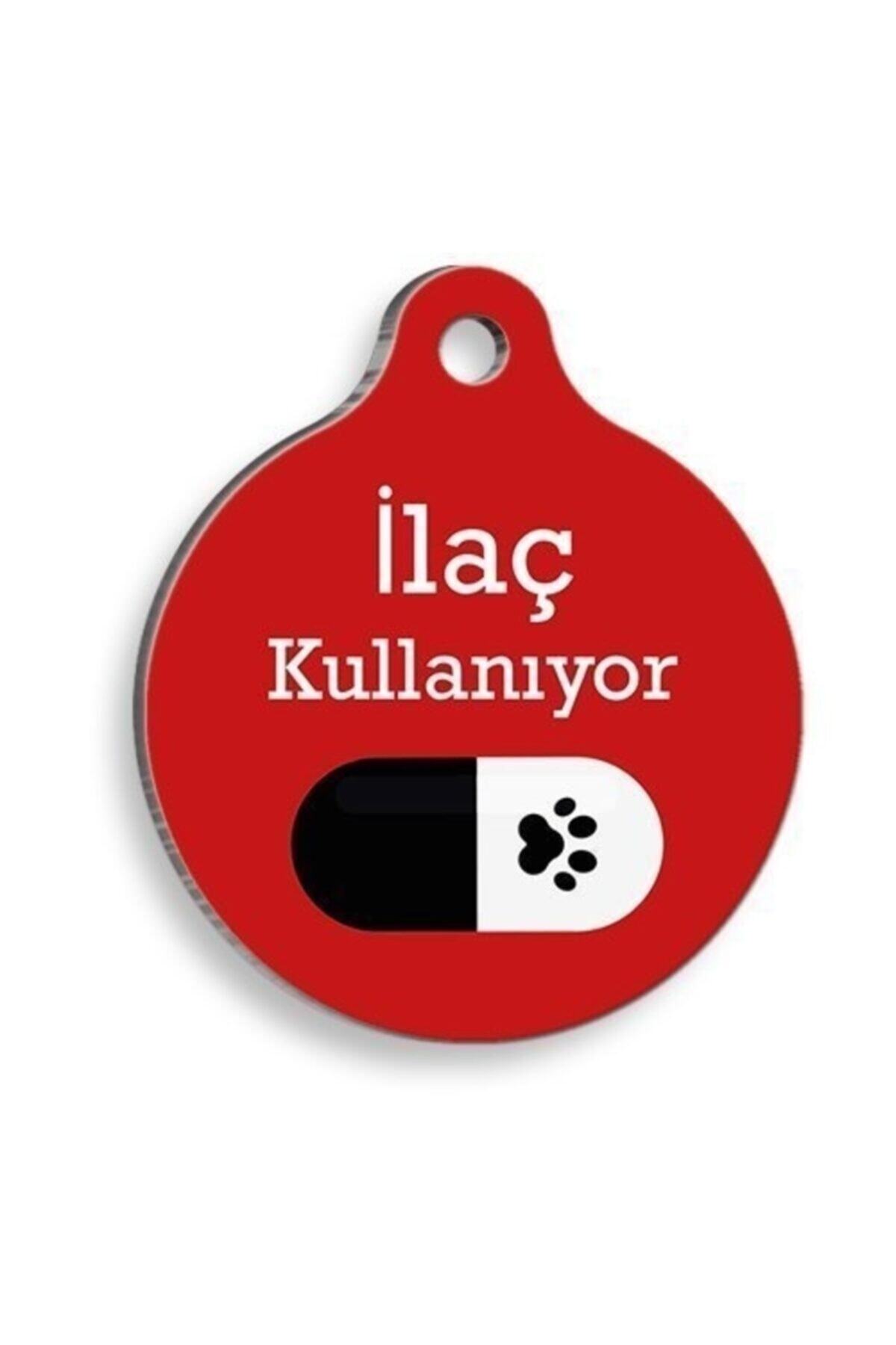altın pati Ilaç Kullanıyorum Siyah Hap Yuvarlak Kedi Ve Köpek Künyesi