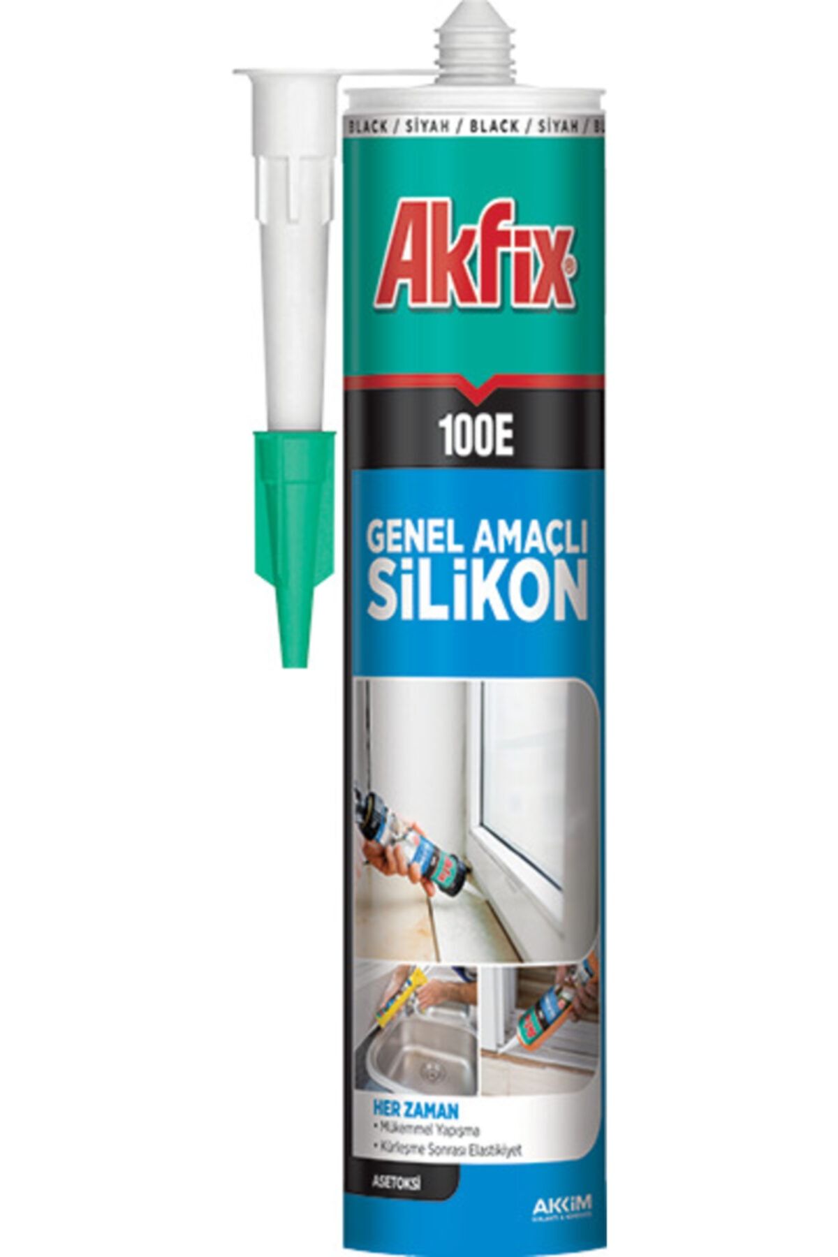 Akfix 100e Genel Amaçlı Silikon (şeffaf)