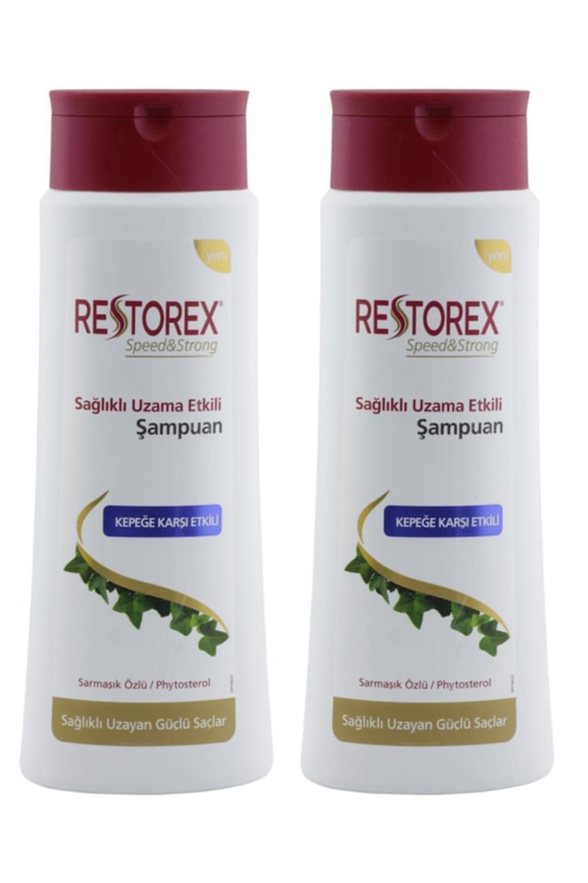 Restorex Sampuan Sağlıklı Uzama Etkili 500 ml Kepekli Saçlar X 2 Adet