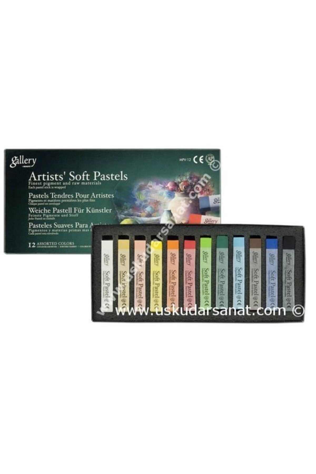 Mungyo Gallery 1/1 Kuru Pastel 12'li Karton Kutu 39356