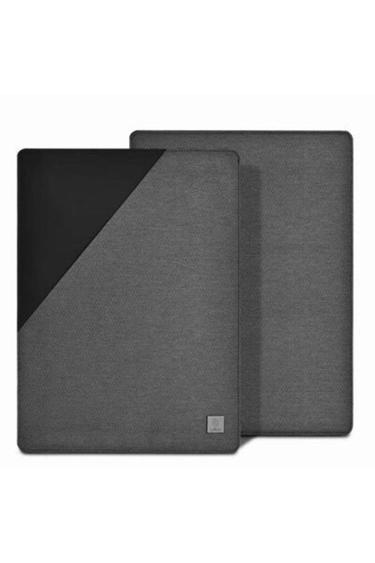 Roaks Apple Macbook 13.3' Air 2020 Wiwu Blade Sleeve Laptop Kılıf (kumaş & Deri Yüzey) Gri