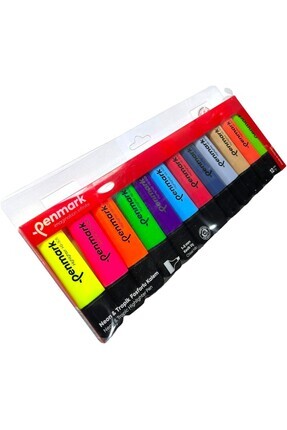 Fosforlu Kalem 12 Li Karışık Renk 6 Neon 6 Tropic Renkler Image 0