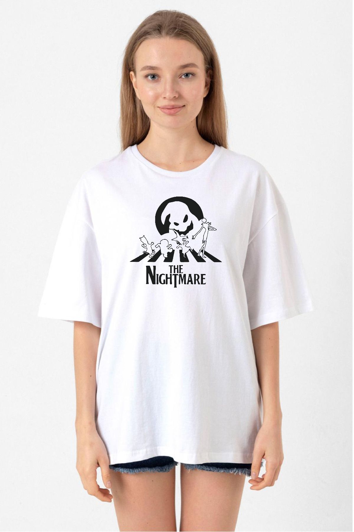 Tshirthane The NightmareOogie Boogie Beyaz Ka...