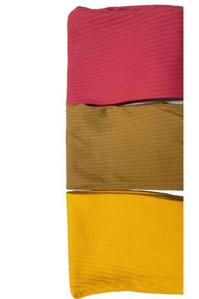 3 Lü %100 Pamuk Fitilli Likralı Bebek Tayt Tek Alt Tayt Günlük Image 1