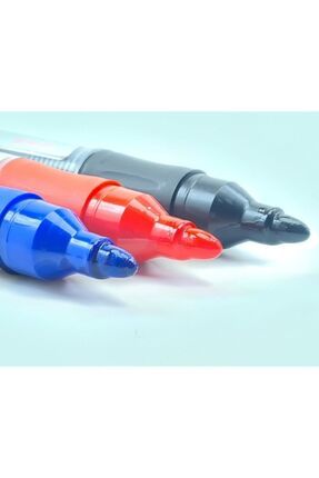 3 Renk Karışık Kırmızı Siyah Mavi Tüplü Kartuşlu Byb Tahta Kalemi Image 1