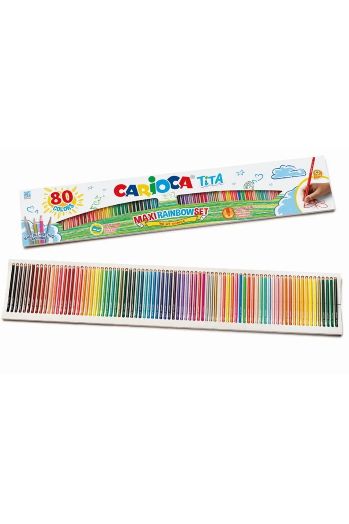 Carioca Tıta 80 Renk KuruBoya Gökkuşağı Set 4...