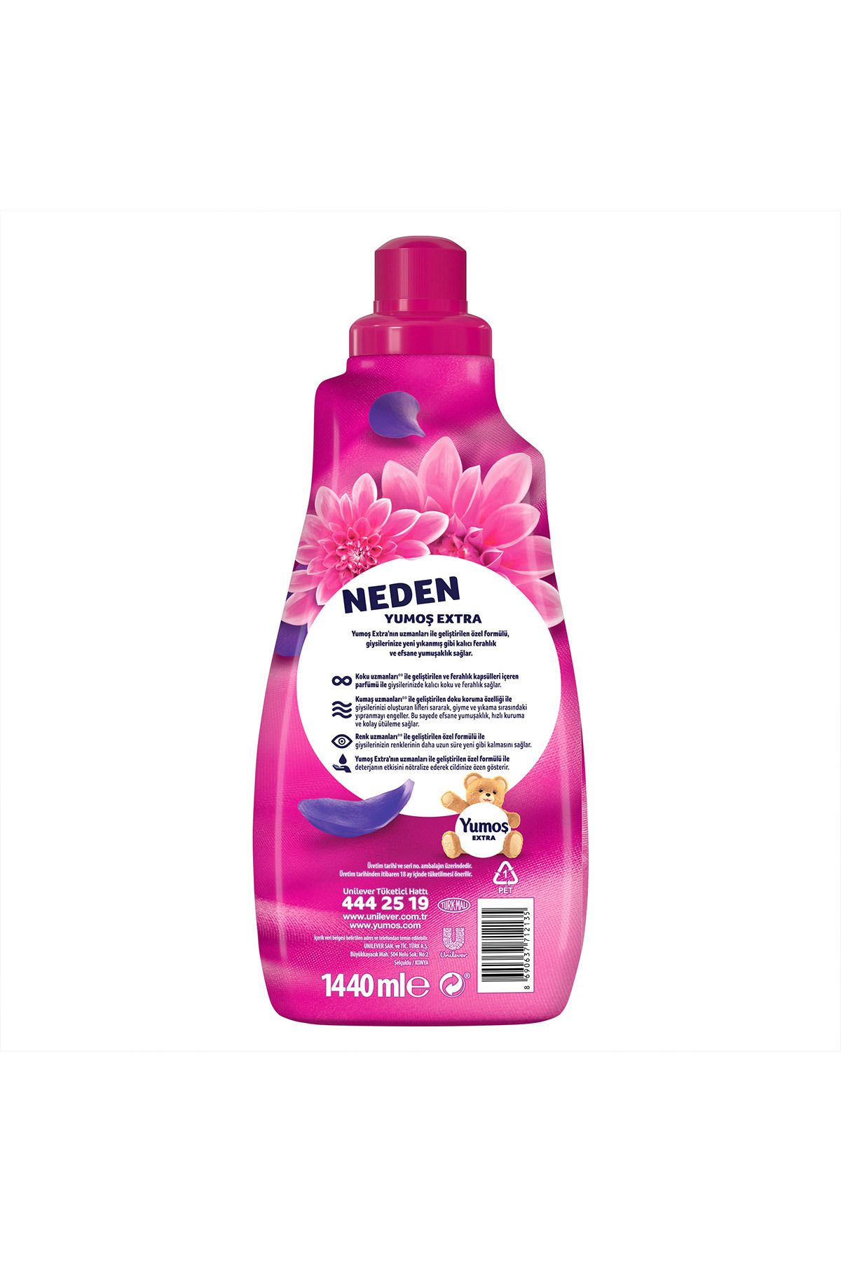 Extra Konsantre Çamaşır Yumuşatıcısı Orkide 1440 ml 60 Yıkama 4 Adet