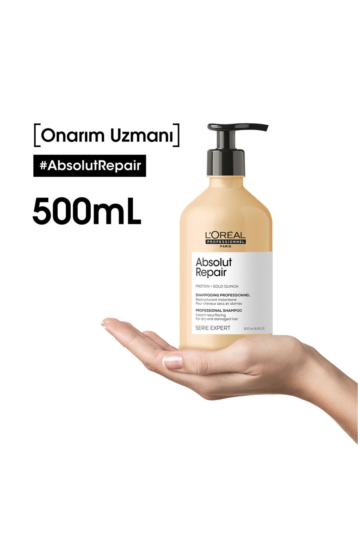 Serie Expert Absolut Repair Yıpranmış Saçlar Için Onarıcı Şampuan 500ml