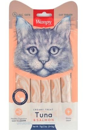 Ton Ve Somon Balıklı Sıvı Kedi Ödülü 5*14 Gr. Image 0