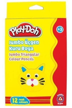 PLAY-DOH KURUBOYA JUMBO ÜÇGEN 12 RENK Image 0