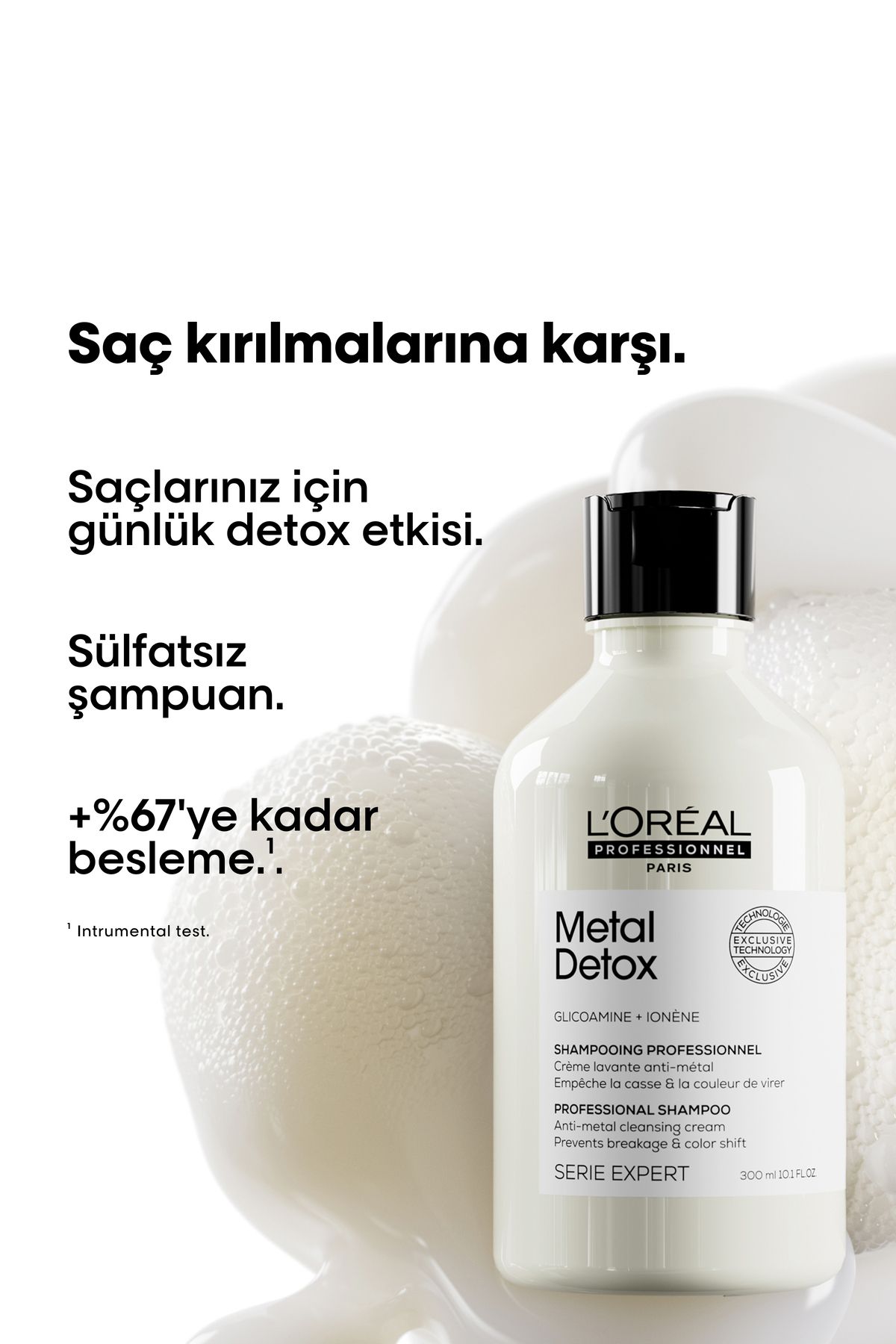 Serie Expert Metal Detox Renkli Ve Açıcı Ile Işlem Görmüş Saçlar Için Metal Ka