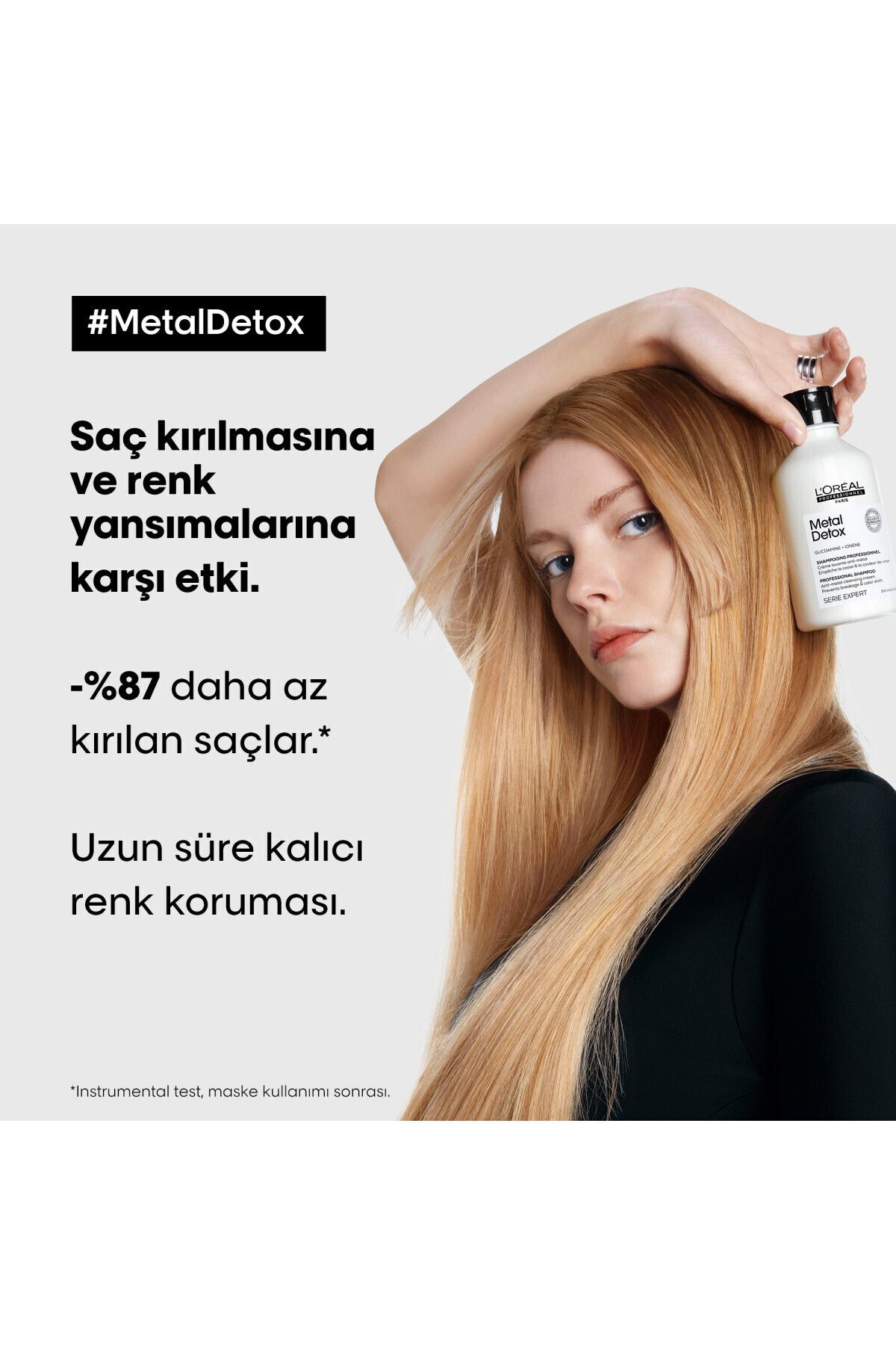 Serie Expert Metal Detox Renkli Ve Açıcı Ile Işlem Görmüş Saçlar Için Metal Ka