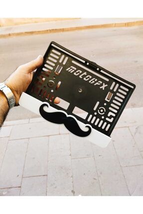 Motorsiklet  Uyumlu Plakalık Bıyık Model Lazer Kesim Pleksi 3d Kabartma Image 3