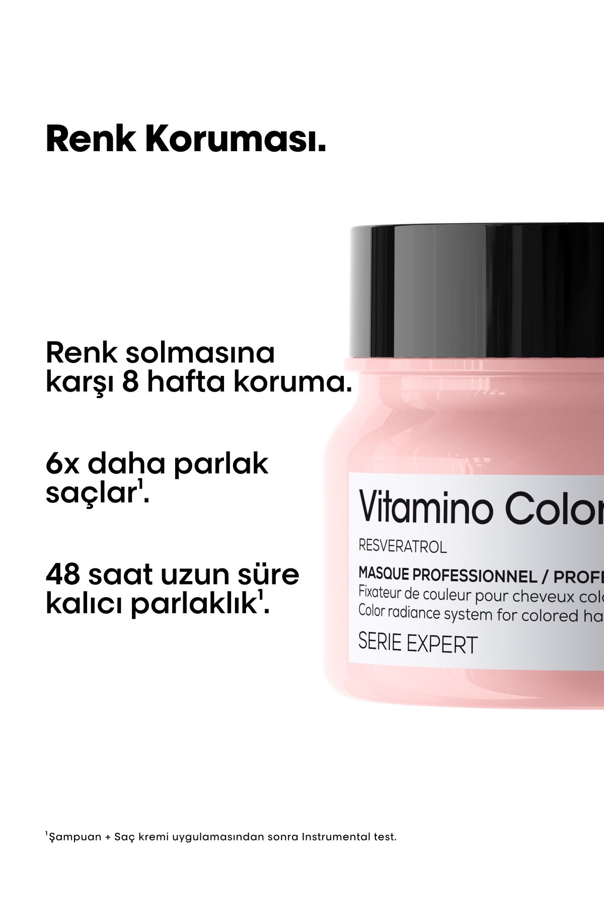 Serie Expert Vitamino Color Boyalı Saçlar Için Renk Koruyucu Maske 250ml