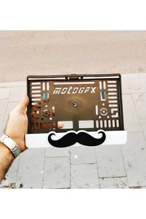 Motorsiklet  Uyumlu Plakalık Bıyık Model Lazer Kesim Pleksi 3d Kabartma Image 5