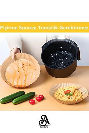 Philips Airfryer Xiaomi Uyumlu Hava Fritözü Hava Firitözü Philips Yağsız Fritöz Pişirme Kağıdı 50'li Image 1