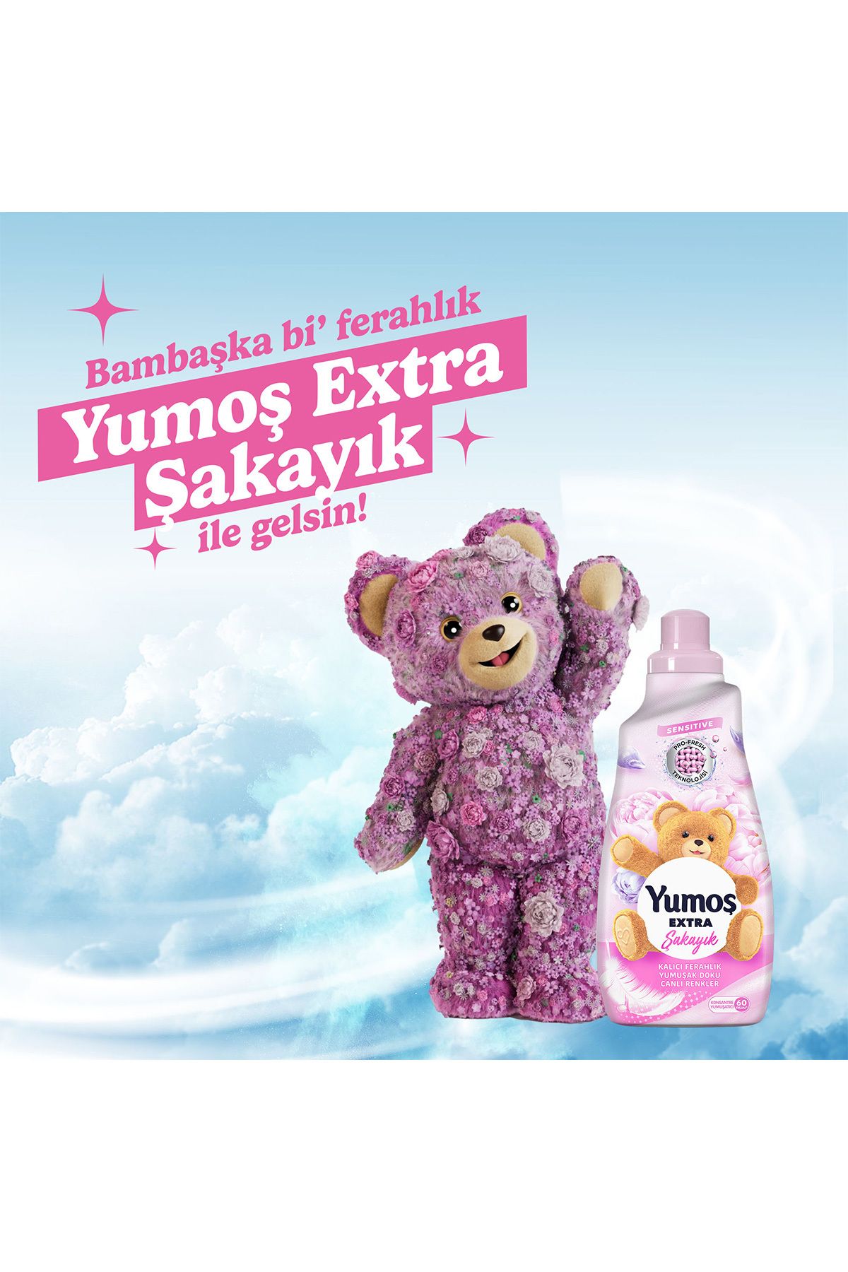 Extra Konsantre Çamaşır Yumuşatıcısı Şakayık 1440 X4