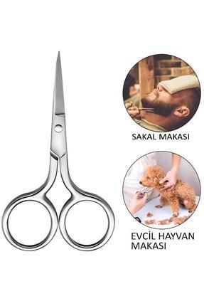 Çelik Paslanmaz Kaş Makası Bıyık Makası Image 2