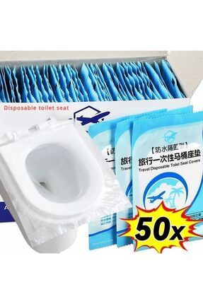 50 Adet  Klozet Örtüsü Klozet Poşeti Klozet Kapak Örtüsü Dispenseri Image 0