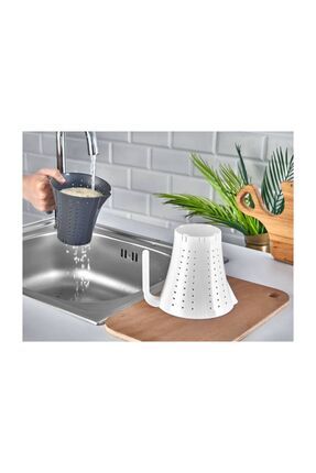 Plastik Plastlife Kulplu Pirinç Süzgeci Pratik Mutfak Gereçleri PRATİK SÜZGEÇ 1 Parça Image 0