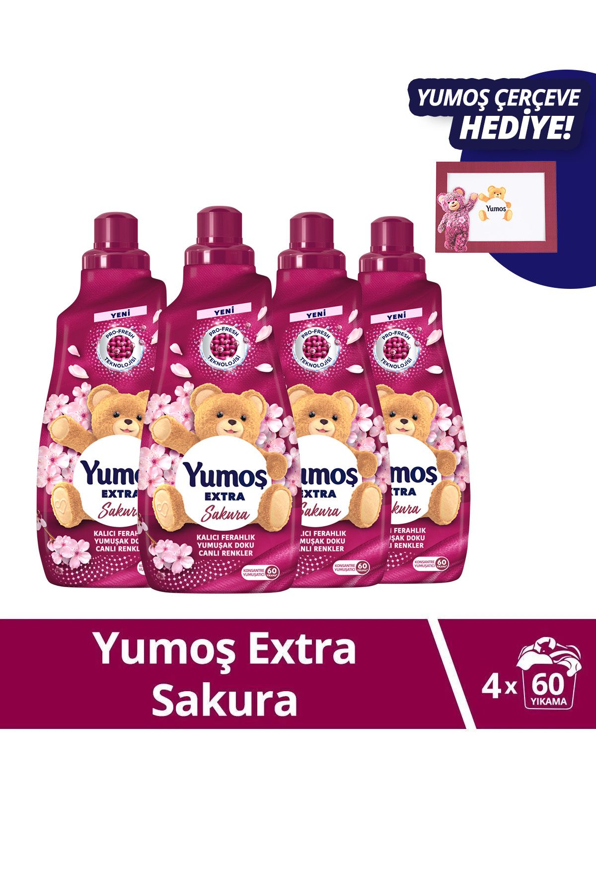 YumoşExtra ÇamaşırYumuşatıcı Sakura 1440 ml X...