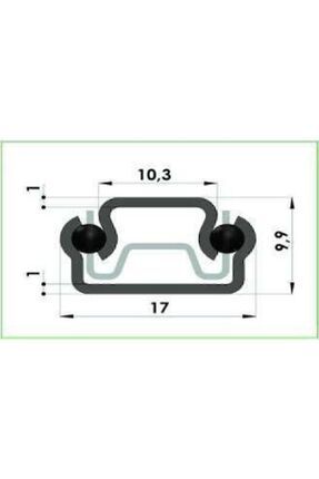 17mm 35cm Teleskopik Ray Çekmece Kızağı Çekmece Rayı (17X342) Vida Dahil Image 1
