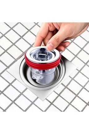 Anti Koku Önleyici - Duş Yer Sifonu Geri Akış Önleyici - Gider Pis Koku Önceliyici - Böcek Ön Image 5