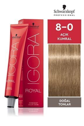 Royal Doğal Tonlar 8-0 Açık Kumral Saç Boyası 60 ml Image 0