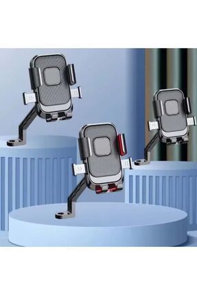 Motorsiklet Telefon Tutacağı Ayna Bağlantılı Image 1