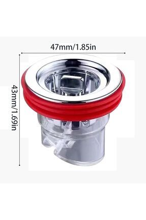 Anti Koku Önleyici - Duş Yer Sifonu Geri Akış Önleyici - Gider Pis Koku Önceliyici - Böcek Ön Image 3