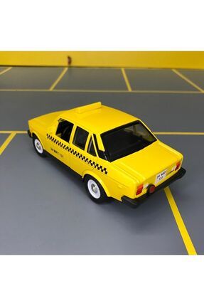 Murat 131 Taksi 1/36 Ölçek *c&c Model Garage* Çek Bırak Diecast Metal Model Oyuncak Araba Image 6