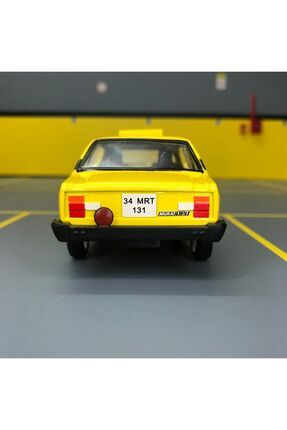 Murat 131 Taksi 1/36 Ölçek *c&c Model Garage* Çek Bırak Diecast Metal Model Oyuncak Araba Image 3